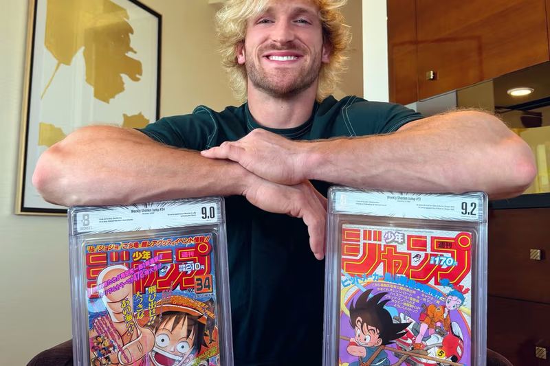 Logan Paul with graded manga
